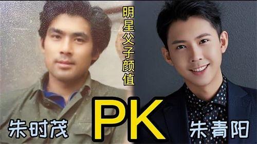 父子演艺明星宣传图,父子演艺明星同框宣传，传承光影魅力